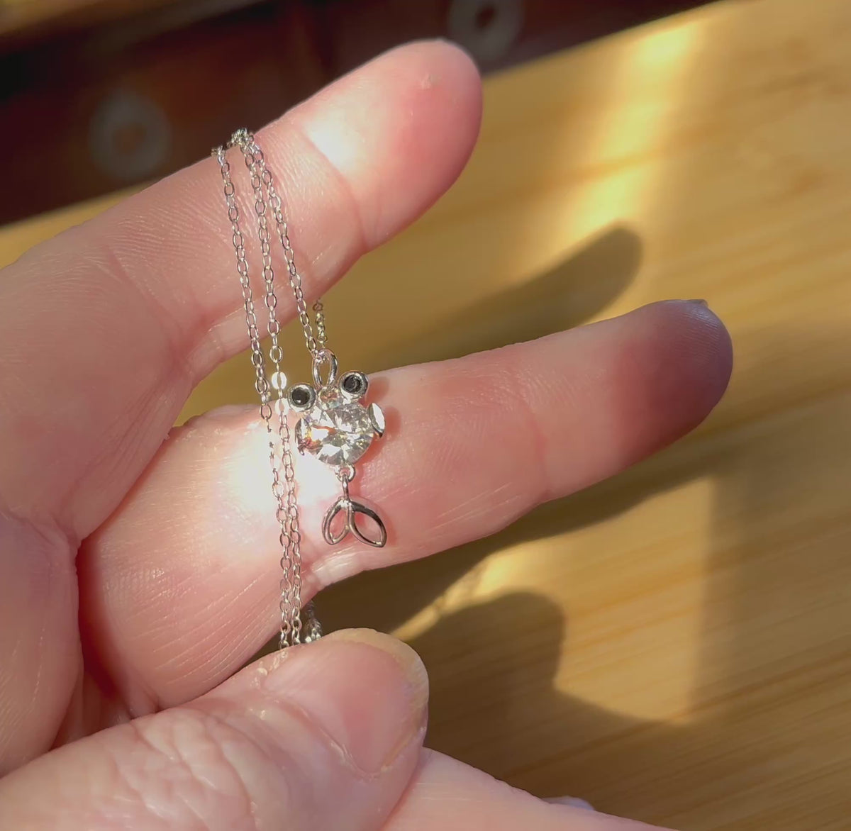 One fish, two fish, small fish, HUGE fish! A 1ct Moissanite or 10ct Moissanite necklace!